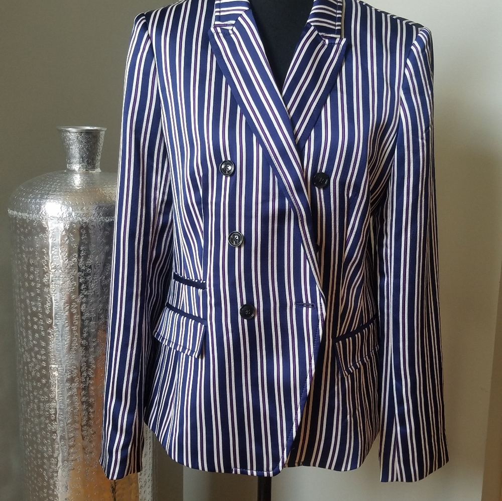 Banana Republic Striped Blazer Jacket